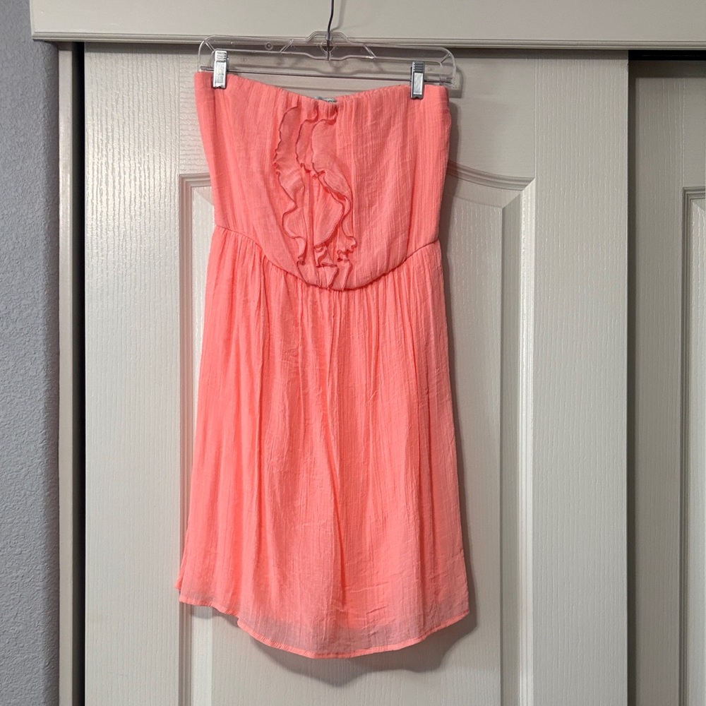 Maurices Coral Strapless Dress